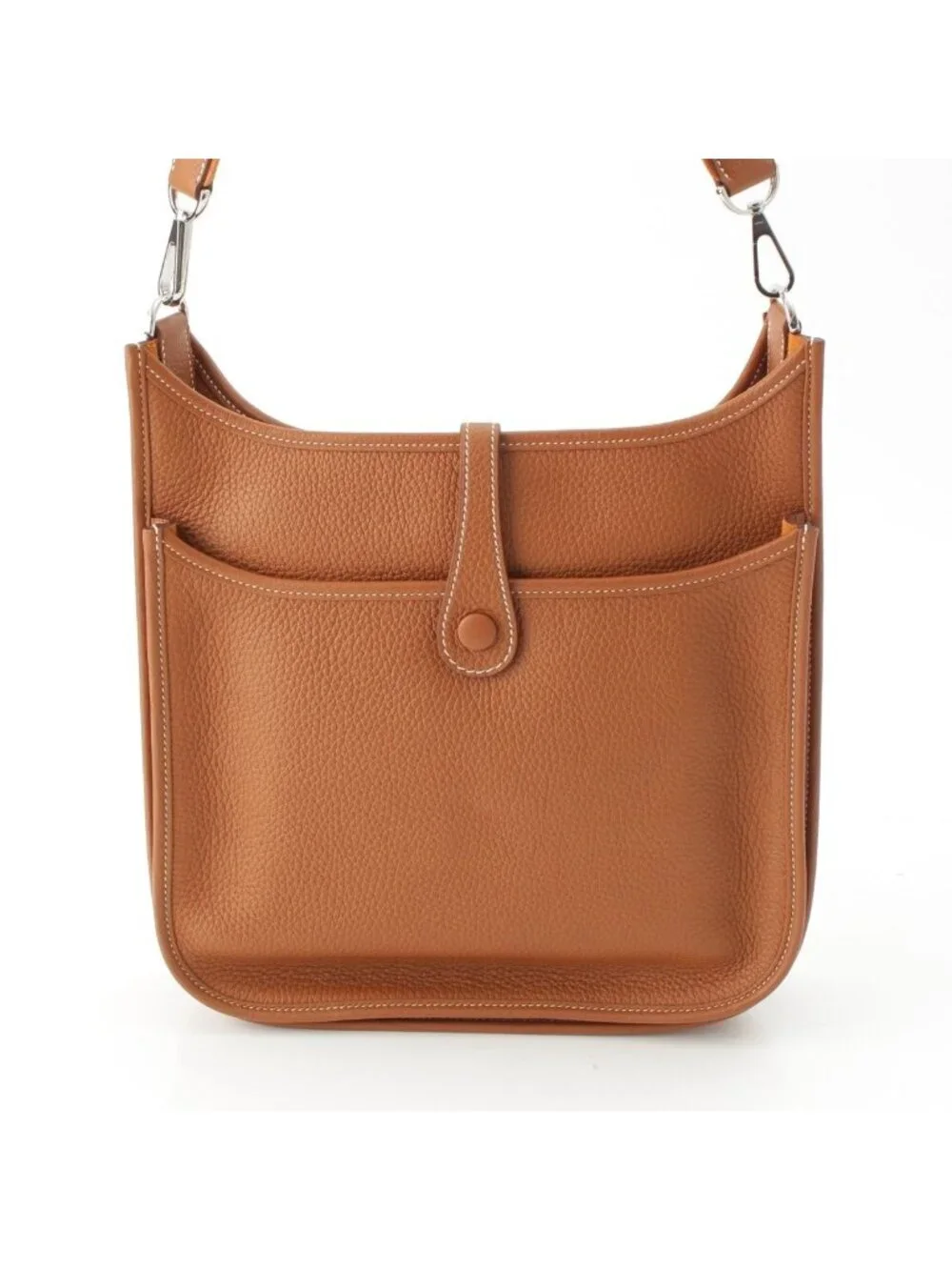 Hermes Evelyne 3 Trois 29 PM Taurillon Clemence Amazon Shoulder Bag Gold